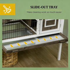 Spacious Pet House,Wood Rabbit Hutch