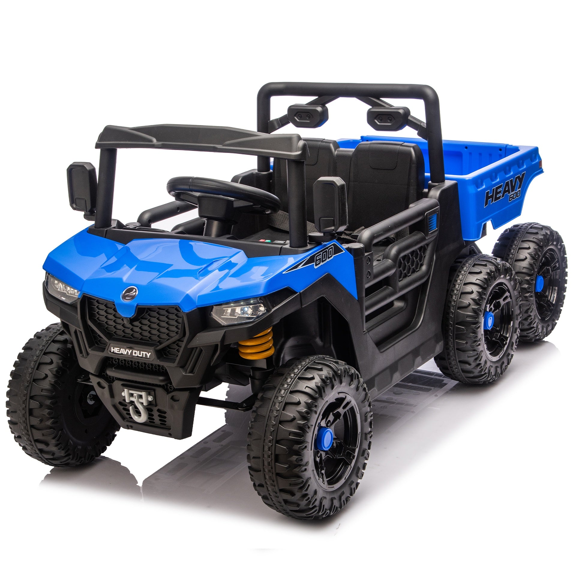 24V 400W Kids Ride On Six-wheel Electric Dump Truck W/ PC 2.4G, 4WD Super Performance,Six-wheel Suspension, Bluetooth &Early Education with Music and Storie,Speeds 1.86-3.11 MPH for Kids Aged 3-5