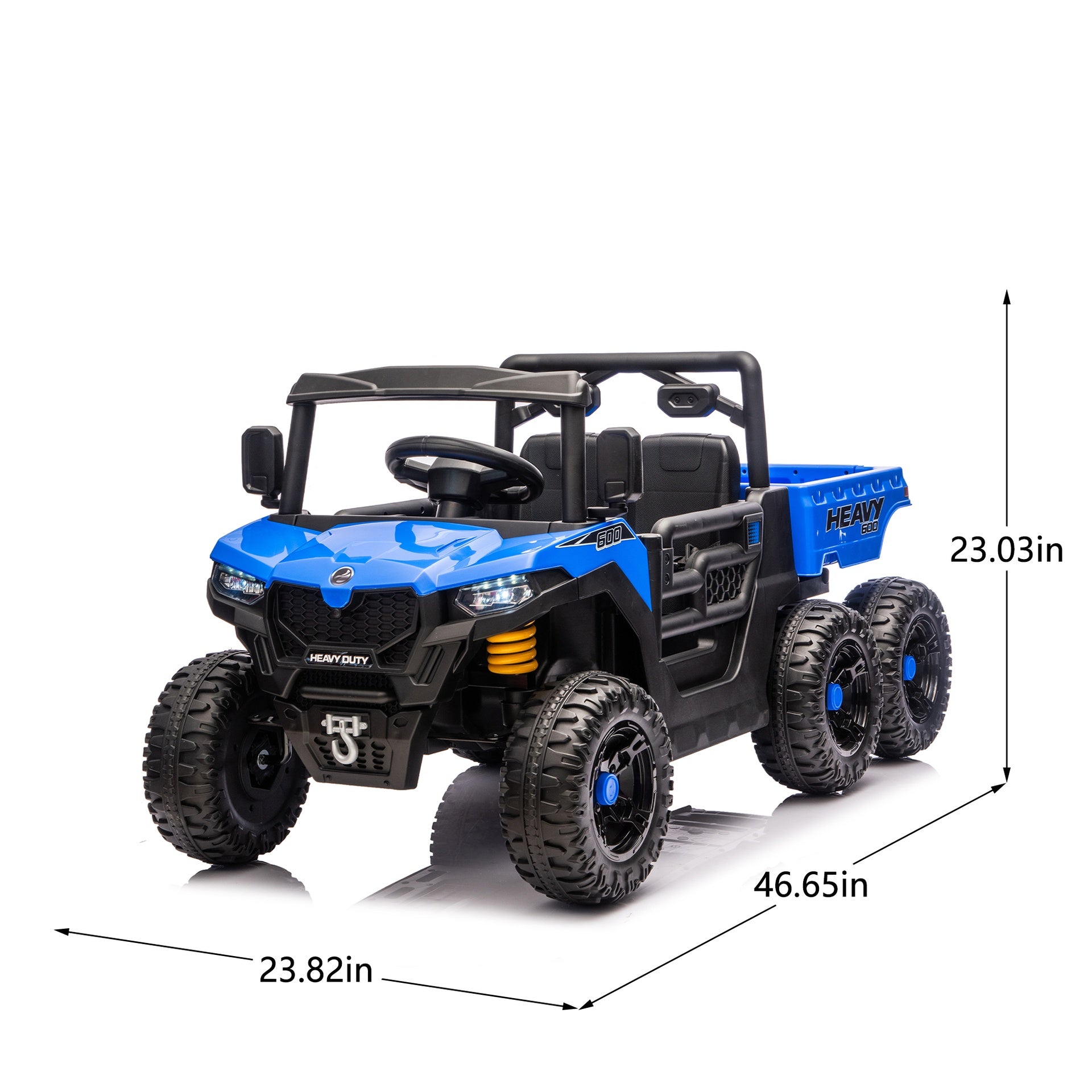 24V 400W Kids Ride On Six-wheel Electric Dump Truck W/ PC 2.4G, 4WD Super Performance,Six-wheel Suspension, Bluetooth &Early Education with Music and Storie,Speeds 1.86-3.11 MPH for Kids Aged 3-5