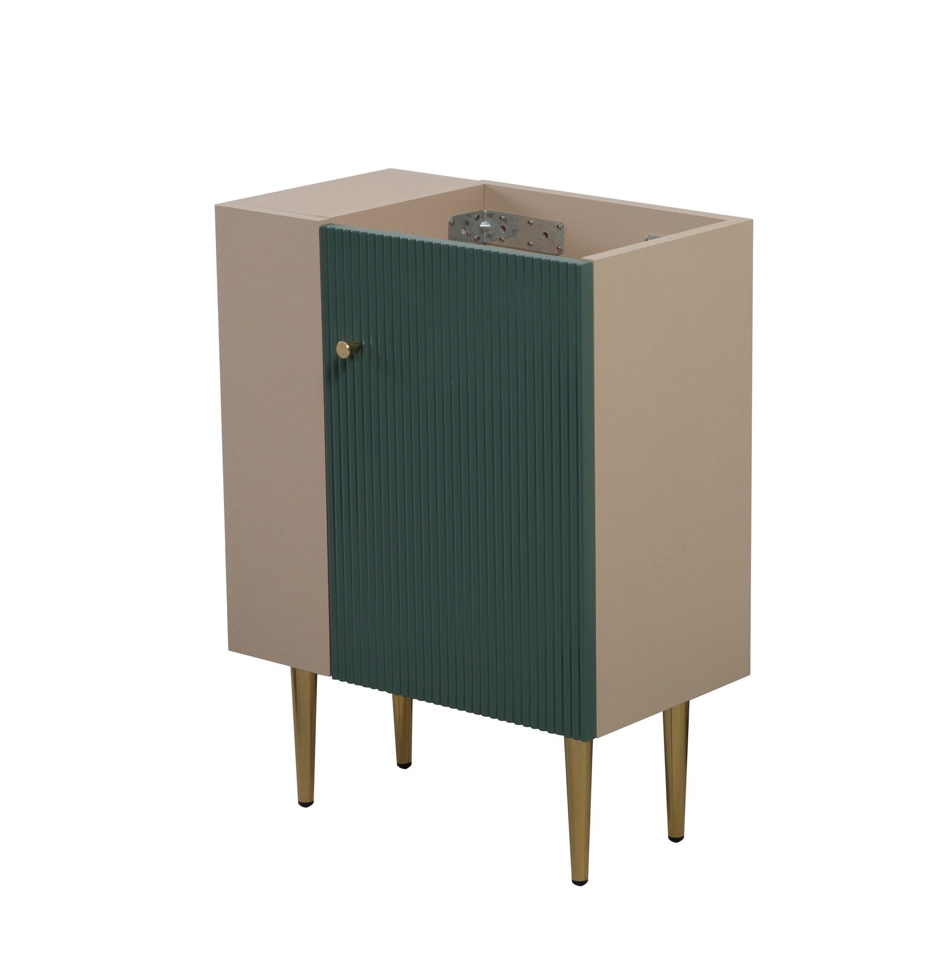 21.6" Vanity Base Only, Open Shelf on the Left, Green 24V06-21LVL-W1920P385633