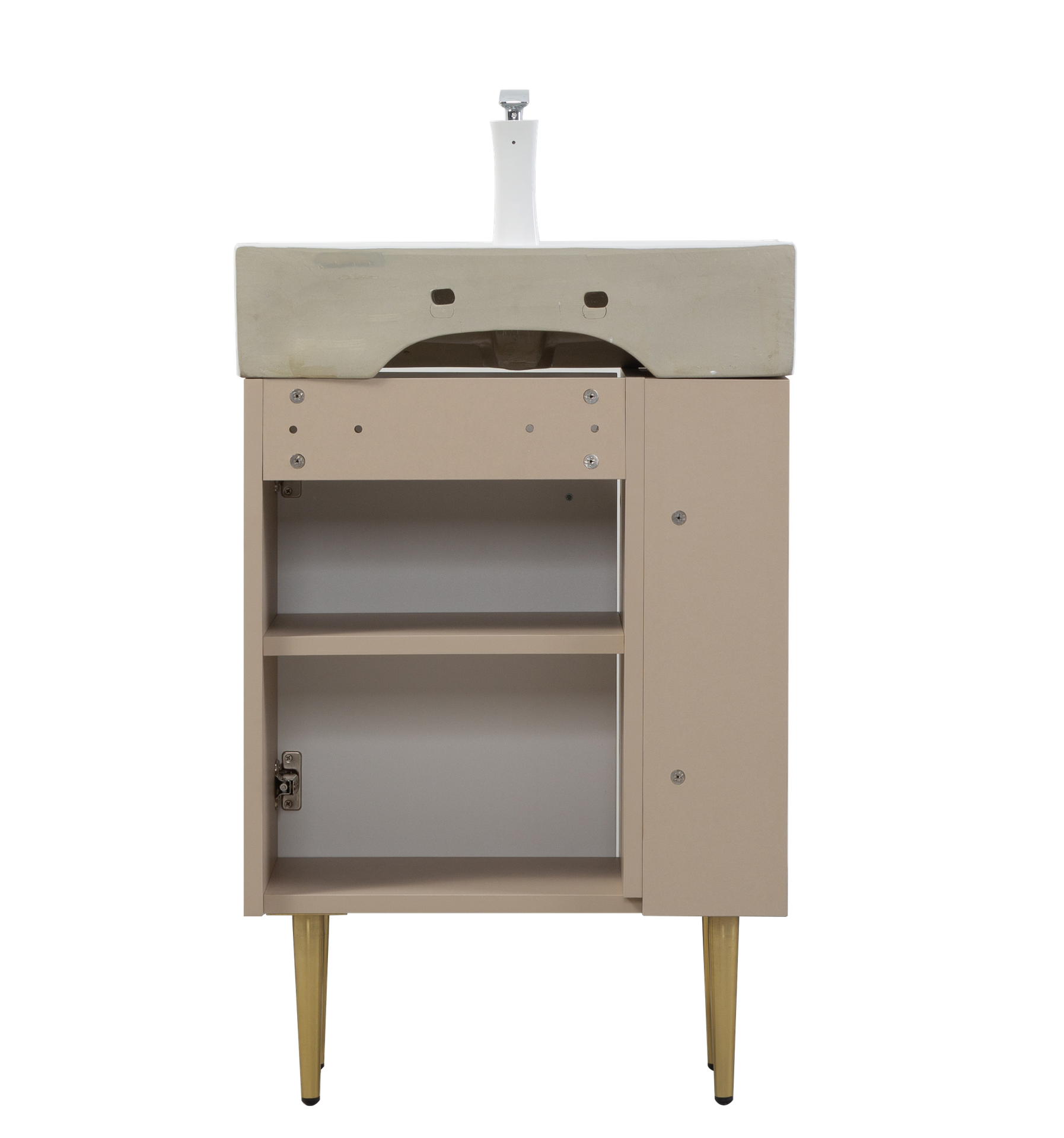 21.6" Vanity Base Only, Open Shelf on the Left, Green 24V06-21LVL-W1920P385633