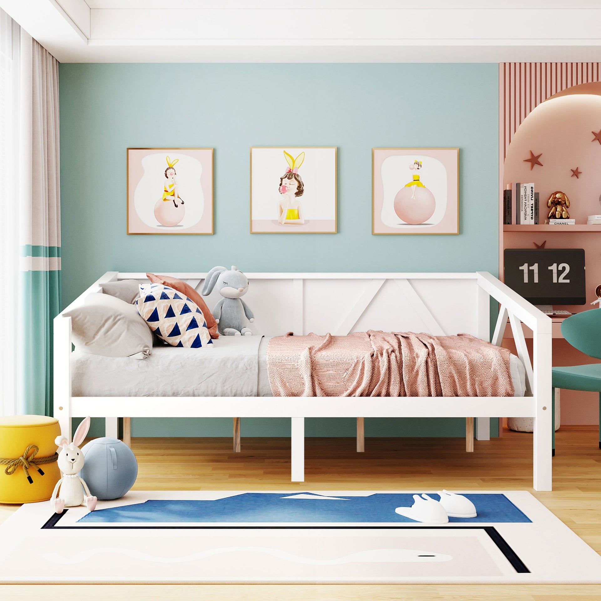 Full size Daybed, White