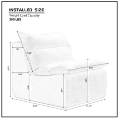 Single Chair Sofa Lounge Chair With Backrest  Fully Compressed Sofa Suitable For Living Room, Bedroom, Polyester,ORANGE