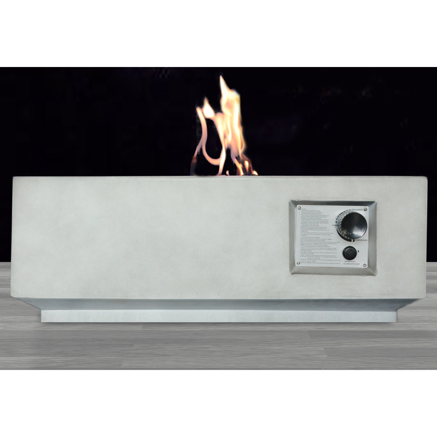 Fiber Reinforced Concrete Propane Gas Fire Pit table