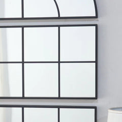 30" x 45" Large Arched Wall Mirror with Three Separate Sections