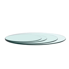 Tempered Glass Top 23.6 INCH Round Glass Table Top 3/10 INCH Thickness