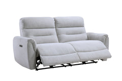 Eastre Gray Chenille Power Motion Sofa w/USB Port