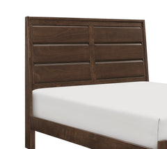 Espresso Finish Contemporary Design Queen Bed Wooden Bedroom Furniture 1pc