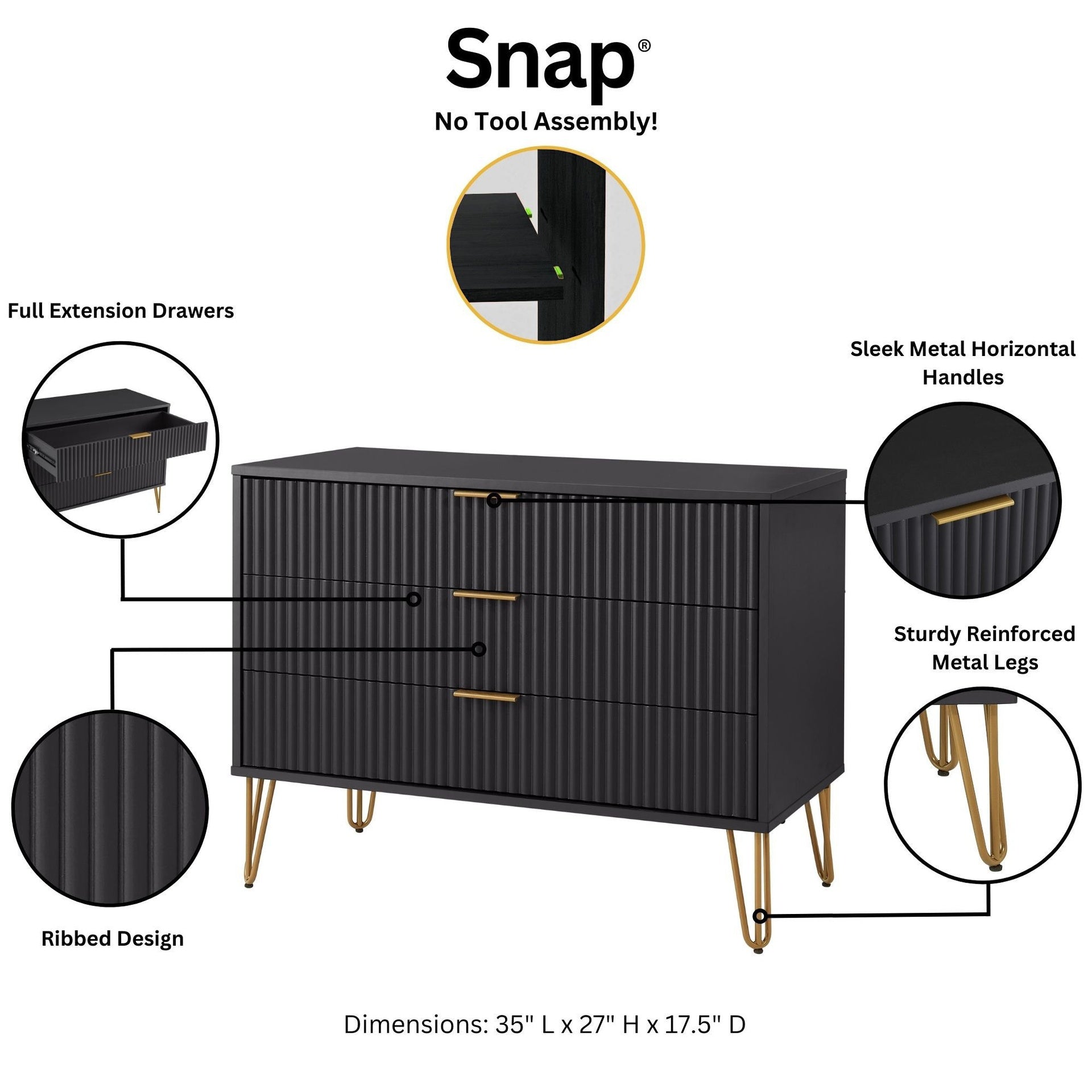 Dresser in Black