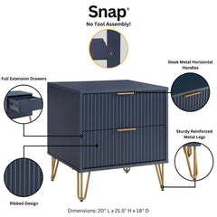 Nightstand in Midnight Blue