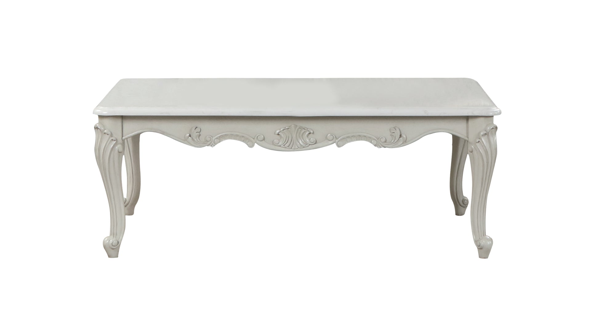 Tuscan Traditional Style Coffee Table made with wood in Silver