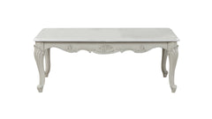 Tuscan Traditional Style Coffee Table made with wood in Silver