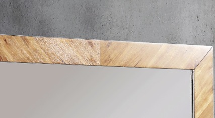 Mirror, No Assembly Required, Chestnut Finish