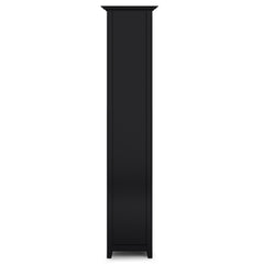 Amherst 30 inch Solid Wood 5 Shelf Bookcase in Black