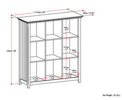 Acadian 9 Cube Bookcase and Storage Unit