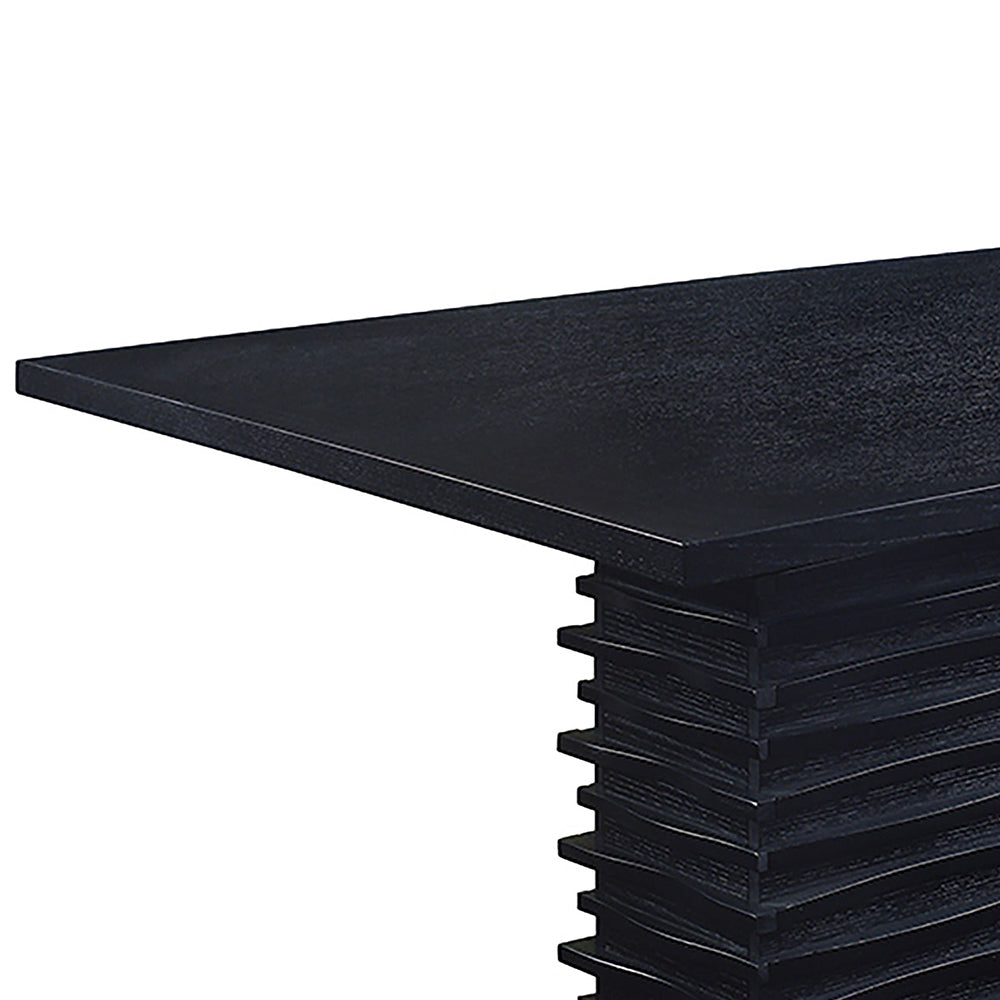 Monette Black Rectangle Dining Table