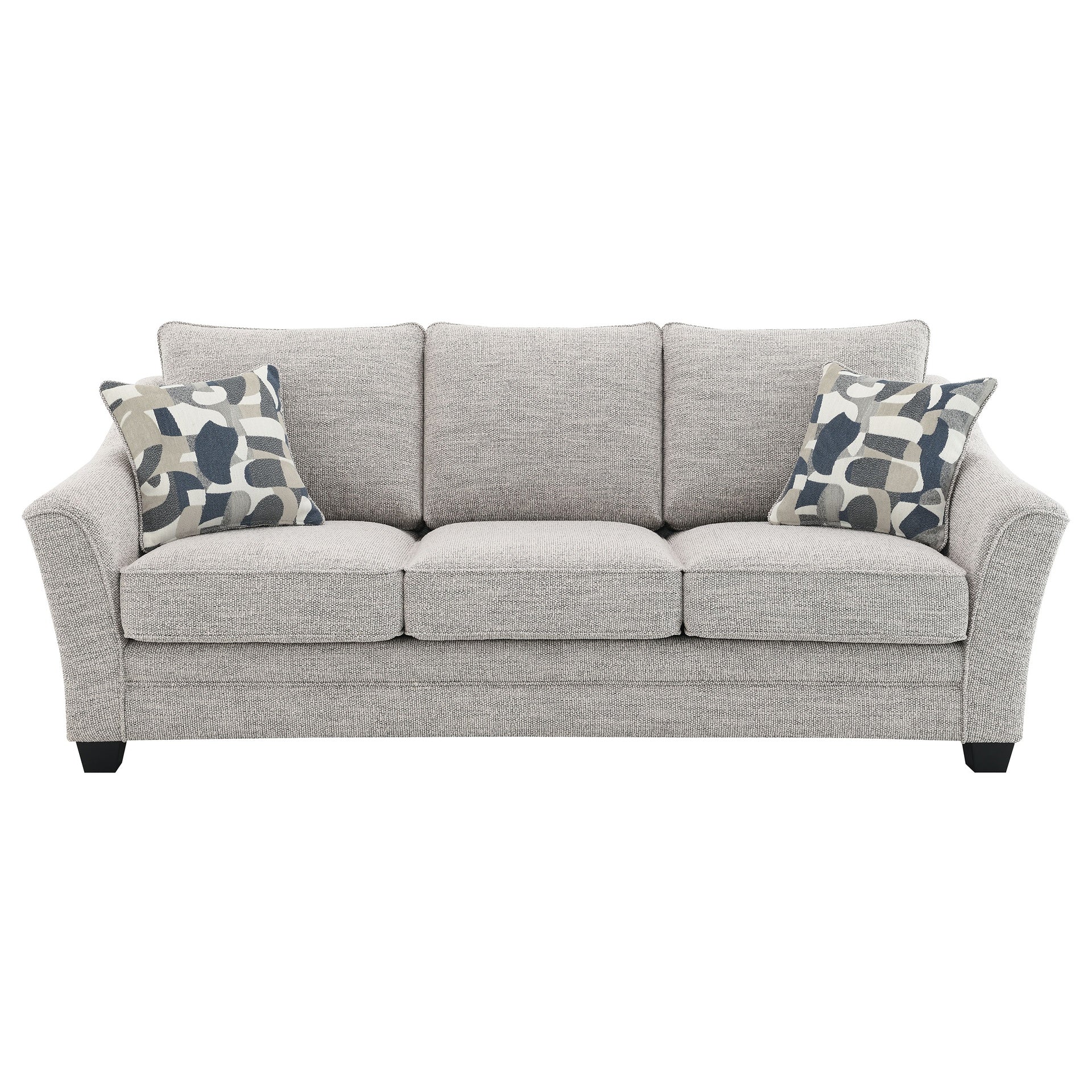 Mingle Light Grey Upholstered Sofa