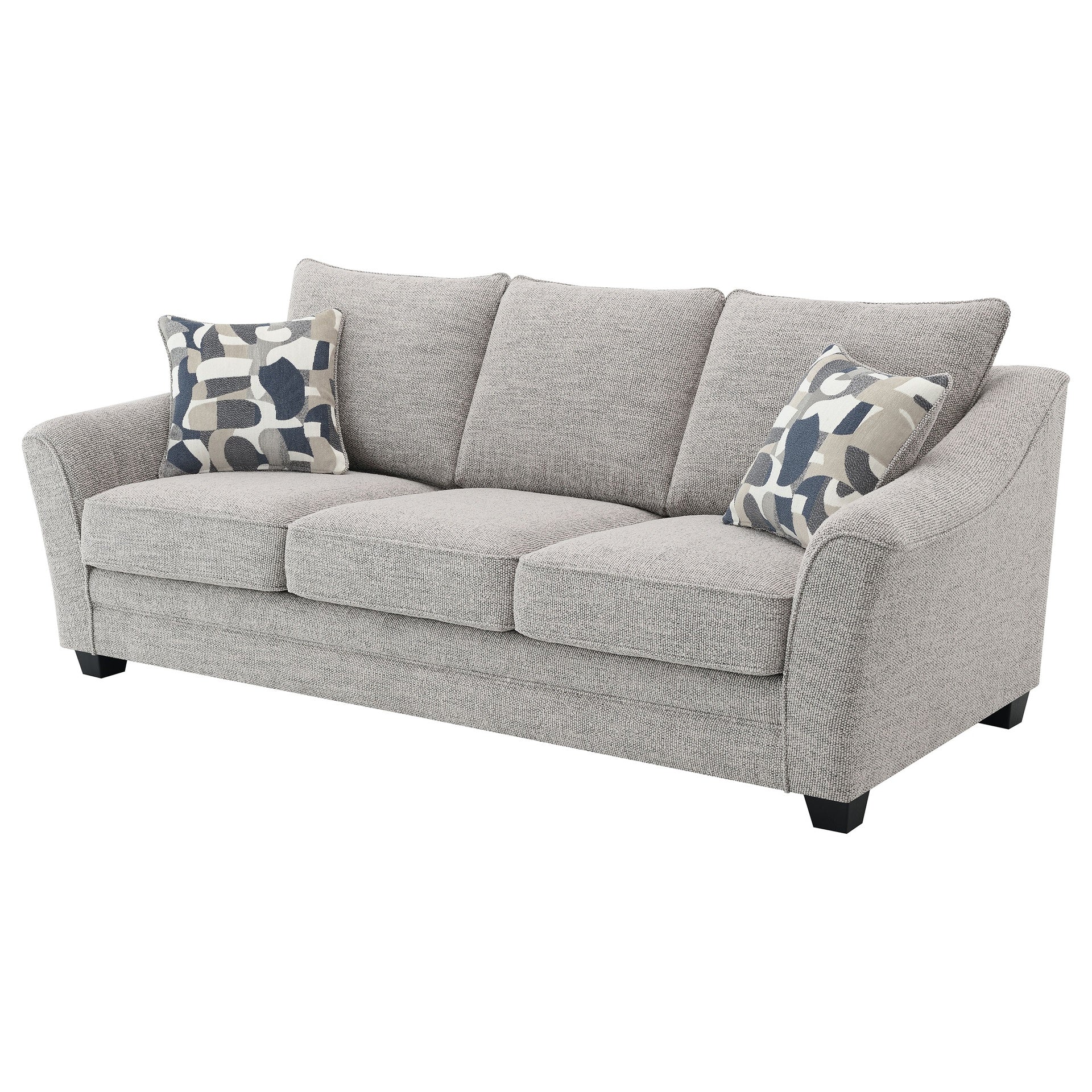 Mingle Light Grey Upholstered Sofa