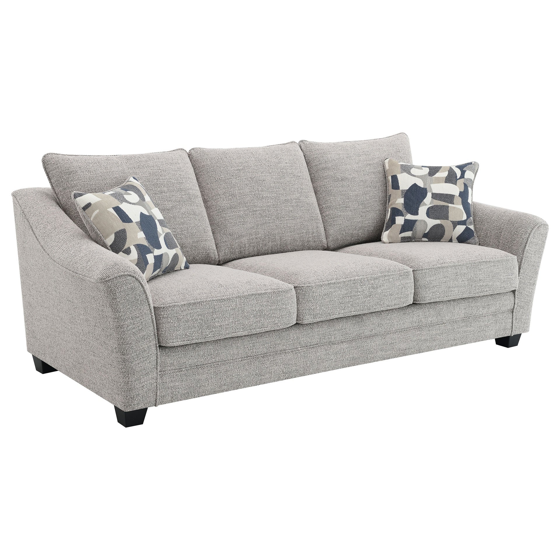 Mingle Light Grey Upholstered Sofa