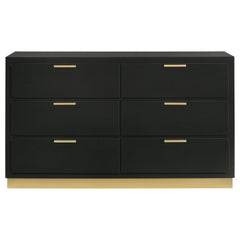 Sophia Black 6-drawer Dresser