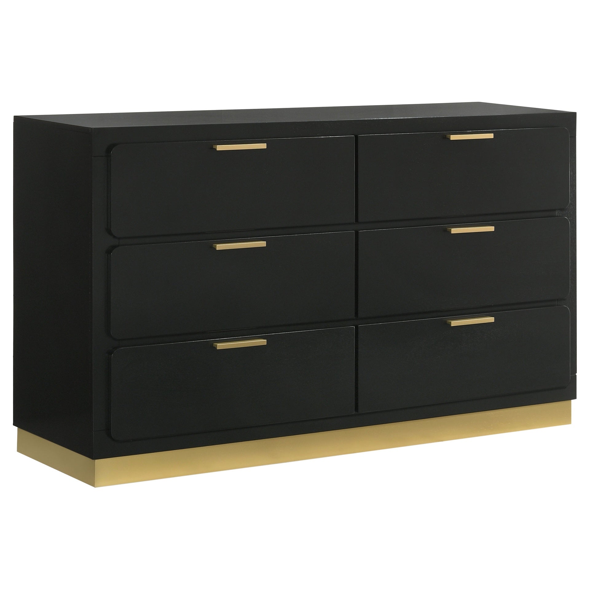 Sophia Black 6-drawer Dresser