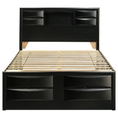 Jazz Black Queen Storage Bed
