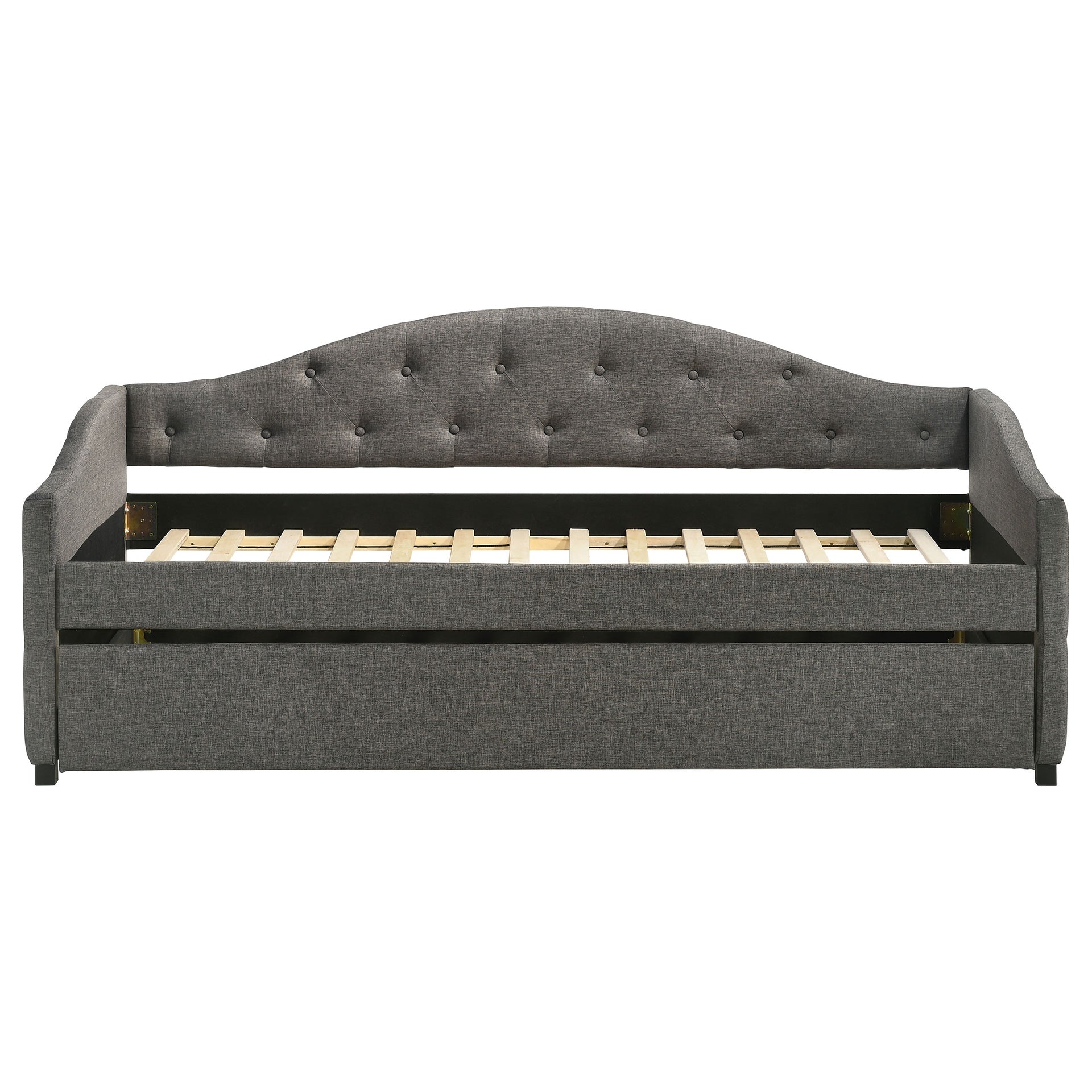 Tremont Grey Upholstered Twin Daybed with Trundle