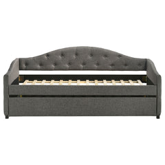 Tremont Grey Upholstered Twin Daybed with Trundle