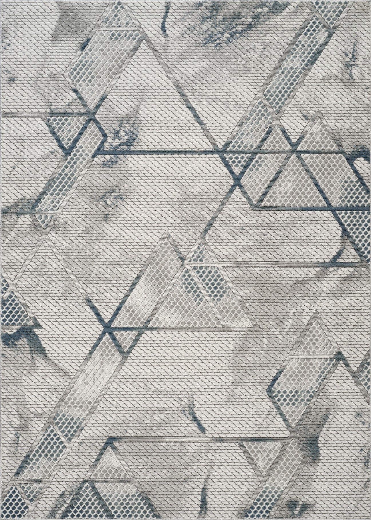 Geometrix GC_DIM1006 Gray 5 ft. 3 in. x 7 ft. 3 in. Area Rug