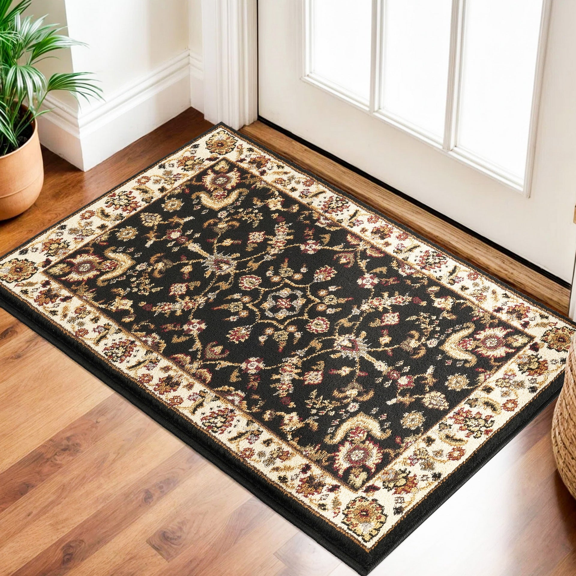 Classic GC_VIN5007 Black 2 ft. x 3 ft. Area Rug
