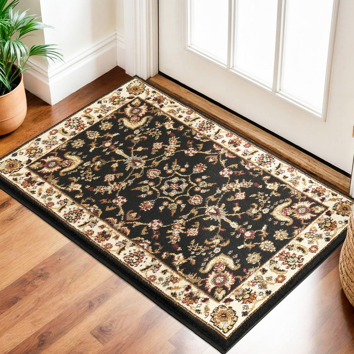 Classic GC_VIN5007 Black 2 ft. x 3 ft. Area Rug