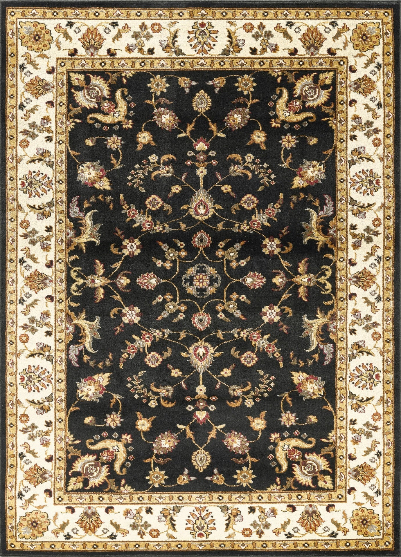 Classic GC_VIN5007 Black 2 ft. x 3 ft. Area Rug