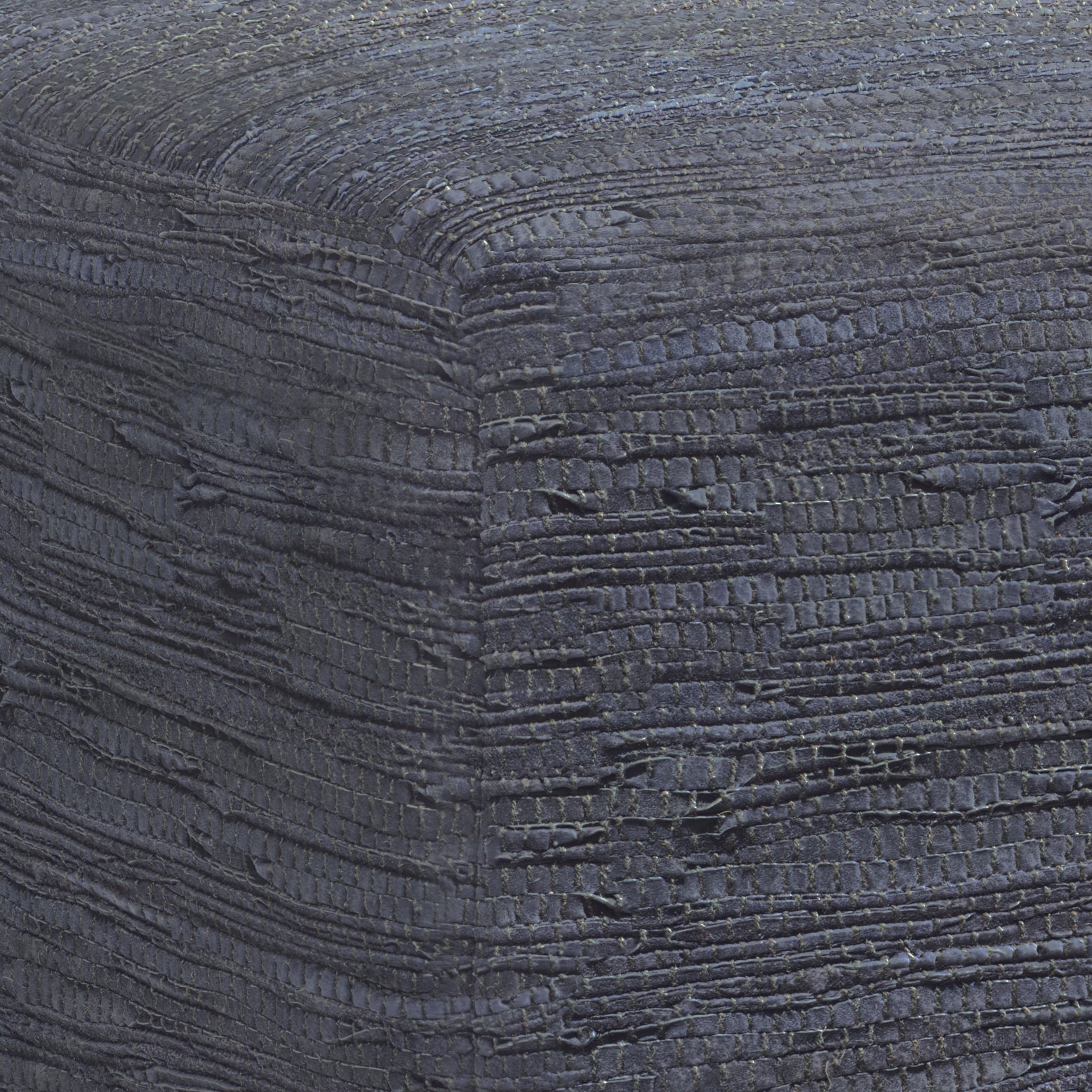 Fredrik - Square Pouf - Dark Blue