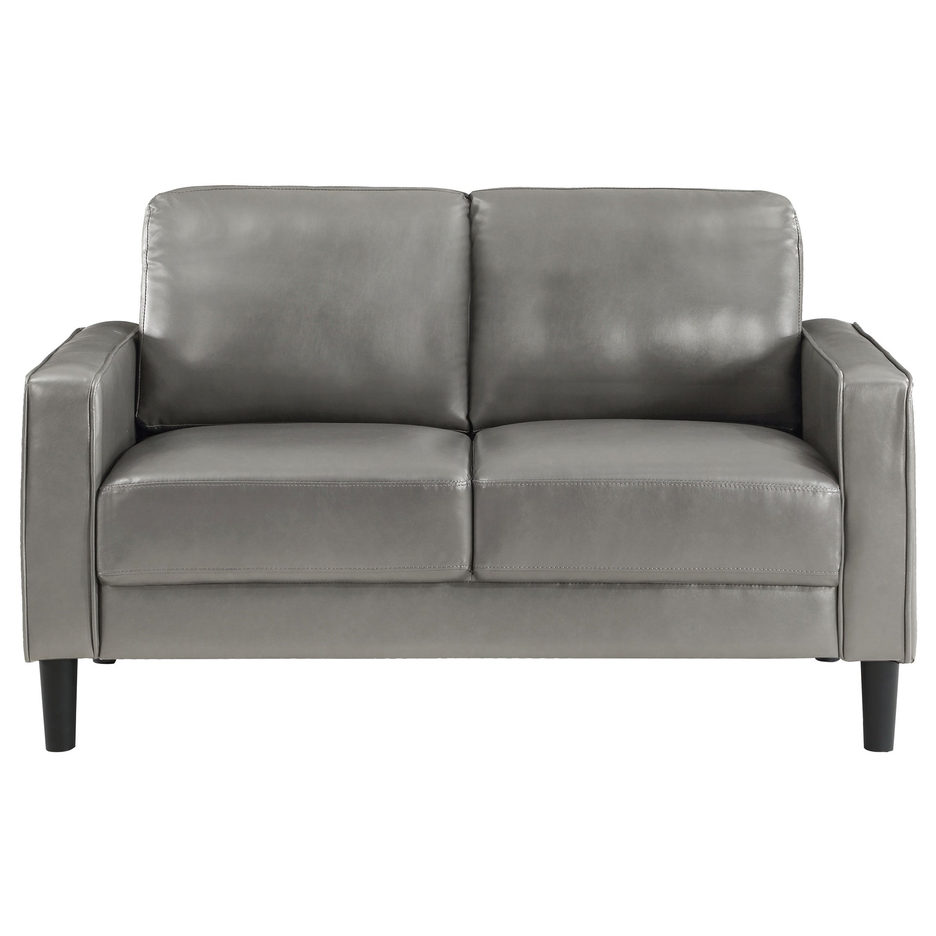 Farallone Grey Upholstered Track Arm Loveseat
