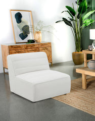 Bonnie Natural Upholstered Armless Chair