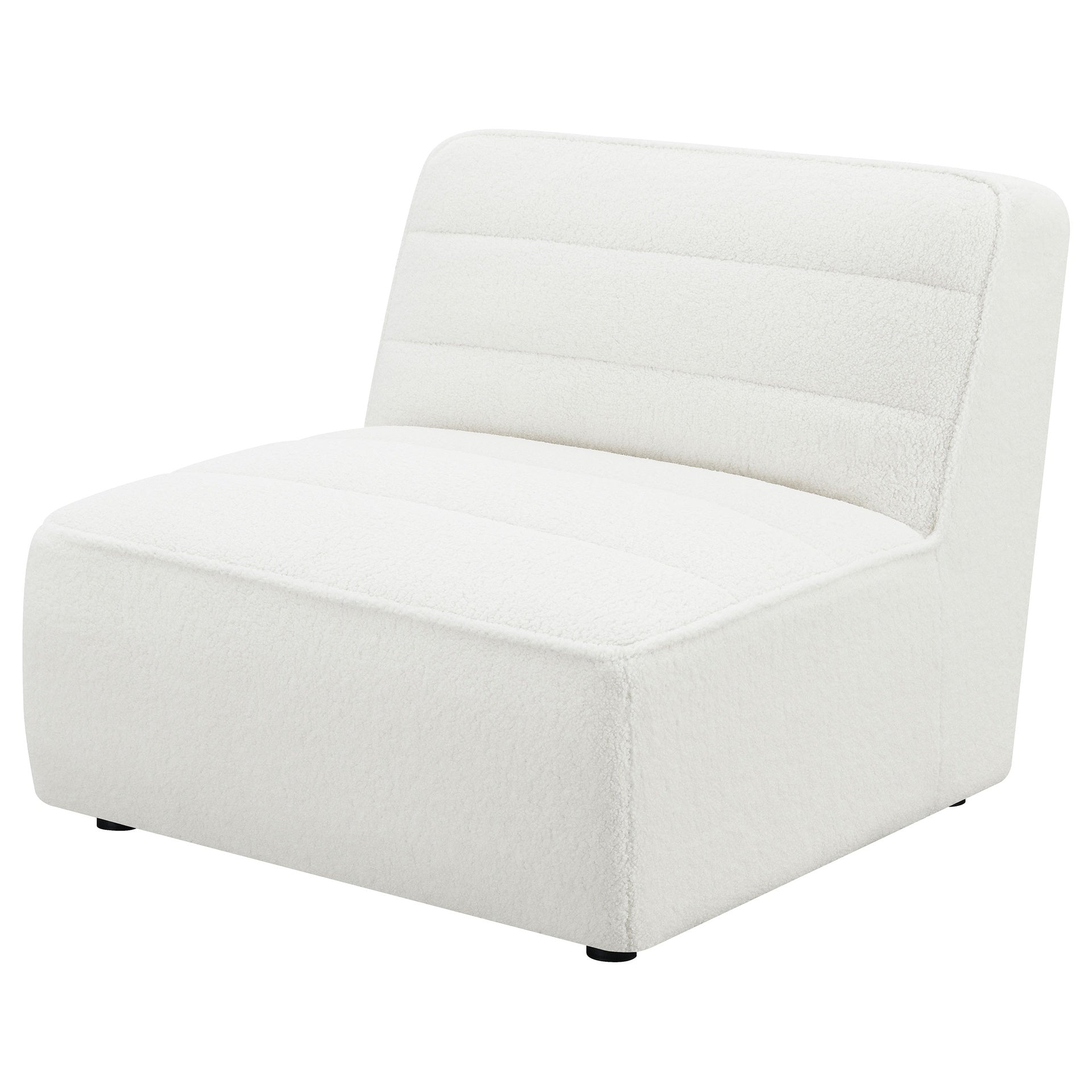Bonnie Natural Upholstered Armless Chair