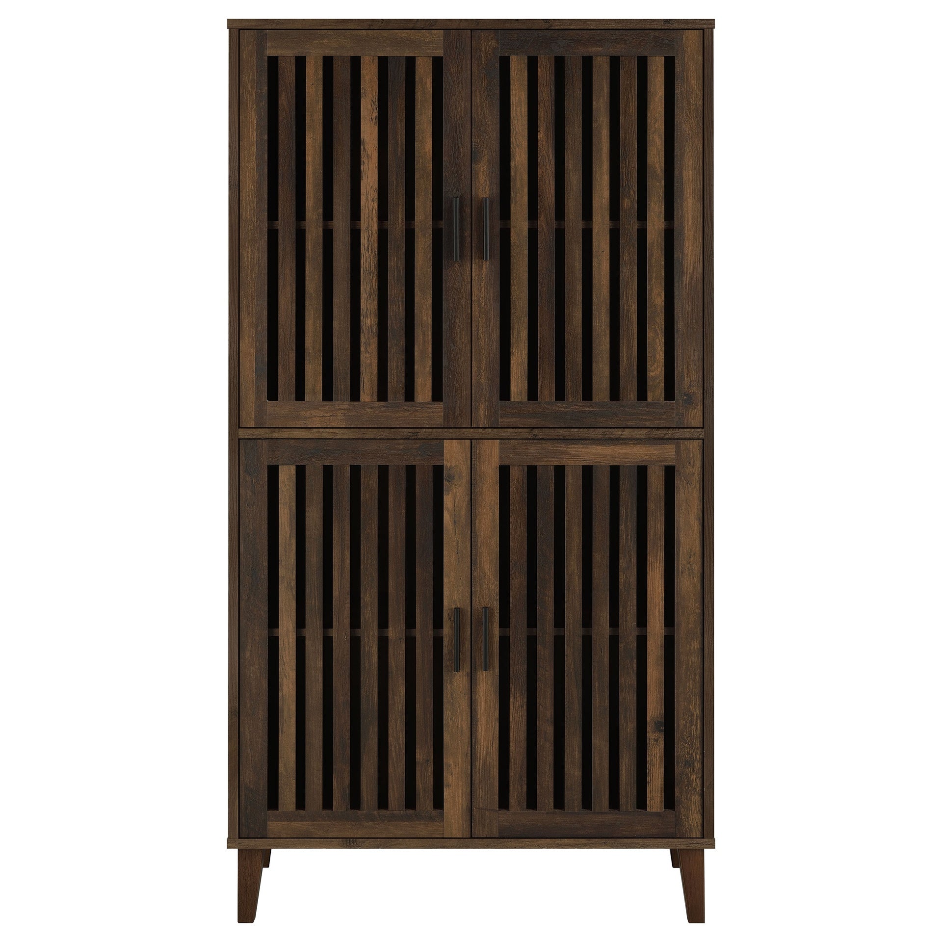 Sakai Dark Pine 4-door Tall Accent Cabinet