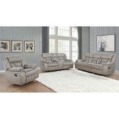 Brazelton Taupe 3-piece Pillow Top Arms Living Room Set