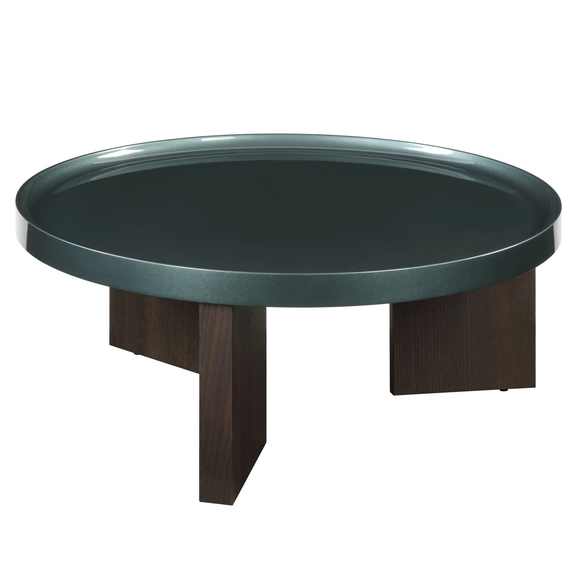 Lakita Blackish Green & Smoked Oak Coffee Table
