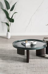 Lakita Blackish Green & Smoked Oak Coffee Table