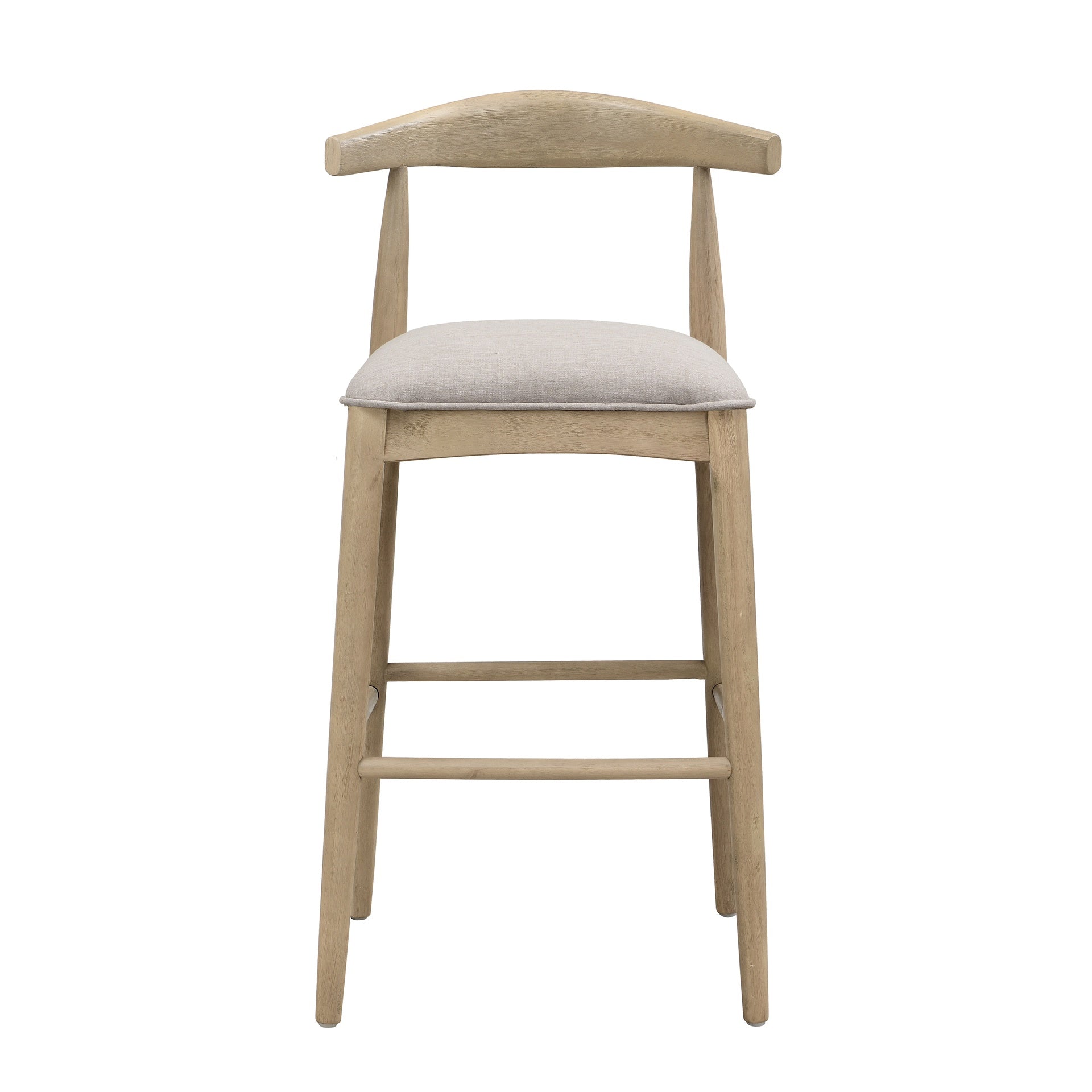 BAR STOOL IN PEBBLE FABRIC (SET OF 2)