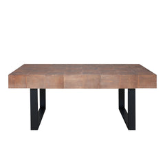 Rustic Industrial Wood Coffee Table, 47.2*23.5x18" Wood Coffee Table, Handcrafted Table