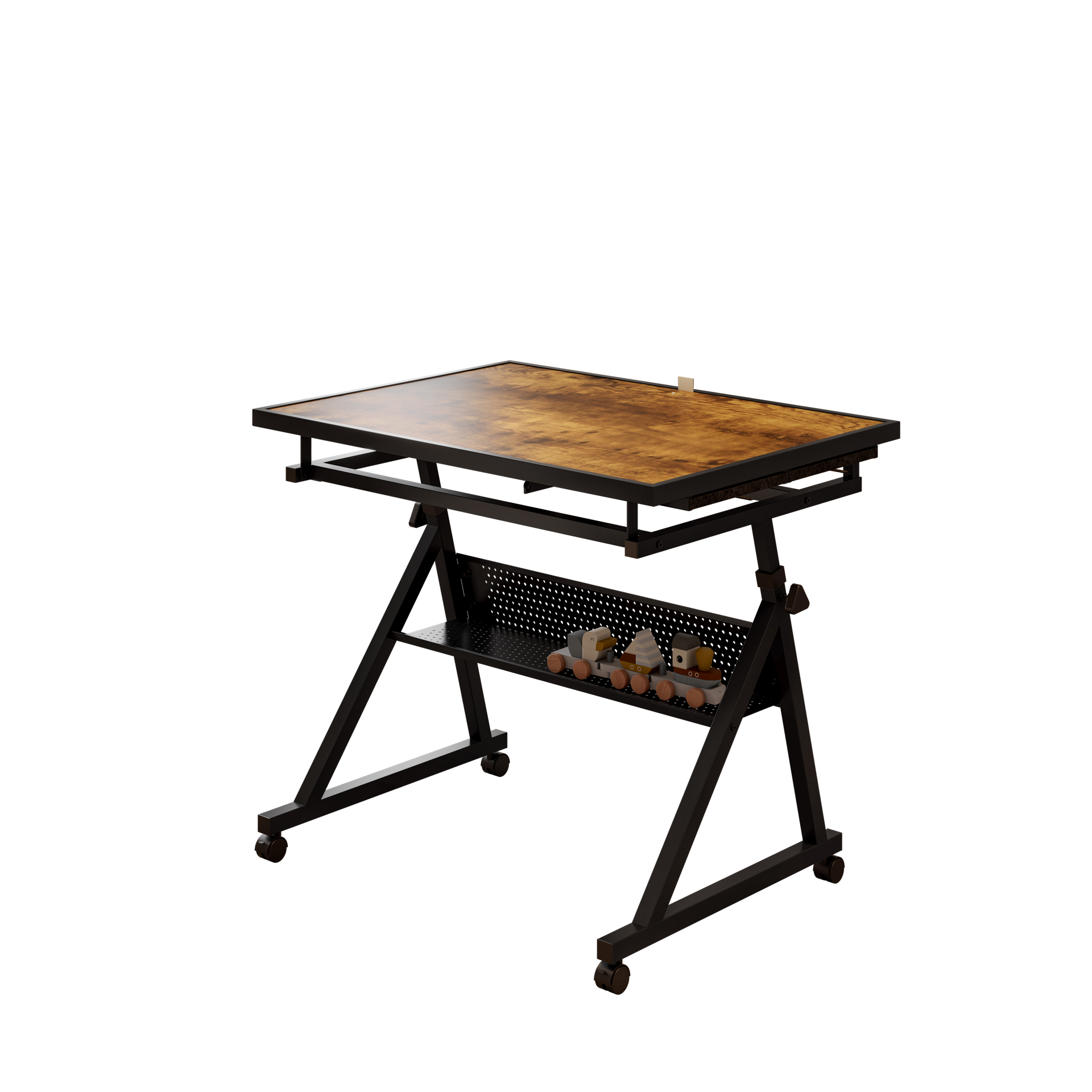 1500 pieces Jigsaw Puzzle metal Table board for adults gift with 4 trays(black)