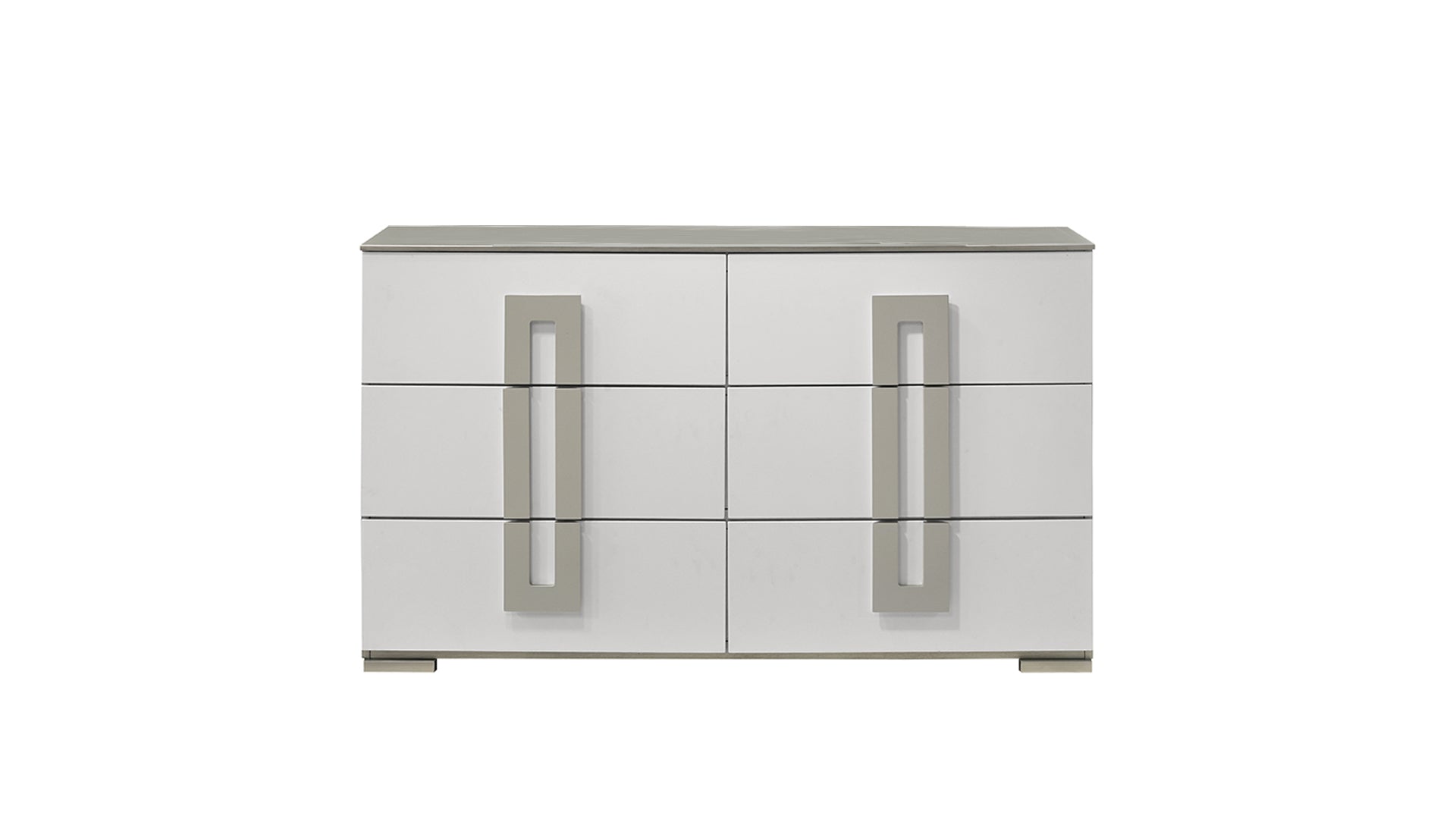 Olivia Contemporary Style 6- Drawer Dresser Made with Wood in White. (INCLUDES DRESSER ONLY)      same asG150108650  ( NJ inventory)