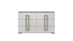 Olivia Contemporary Style 6- Drawer Dresser Made with Wood in White. (INCLUDES DRESSER ONLY)      same asG150108650  ( NJ inventory)