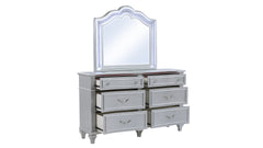 Mystic Contemporary Style Mirror made with wood in Silver (INCLUDES ONLY MIRROR) same as G150109161 (NJ inventory)