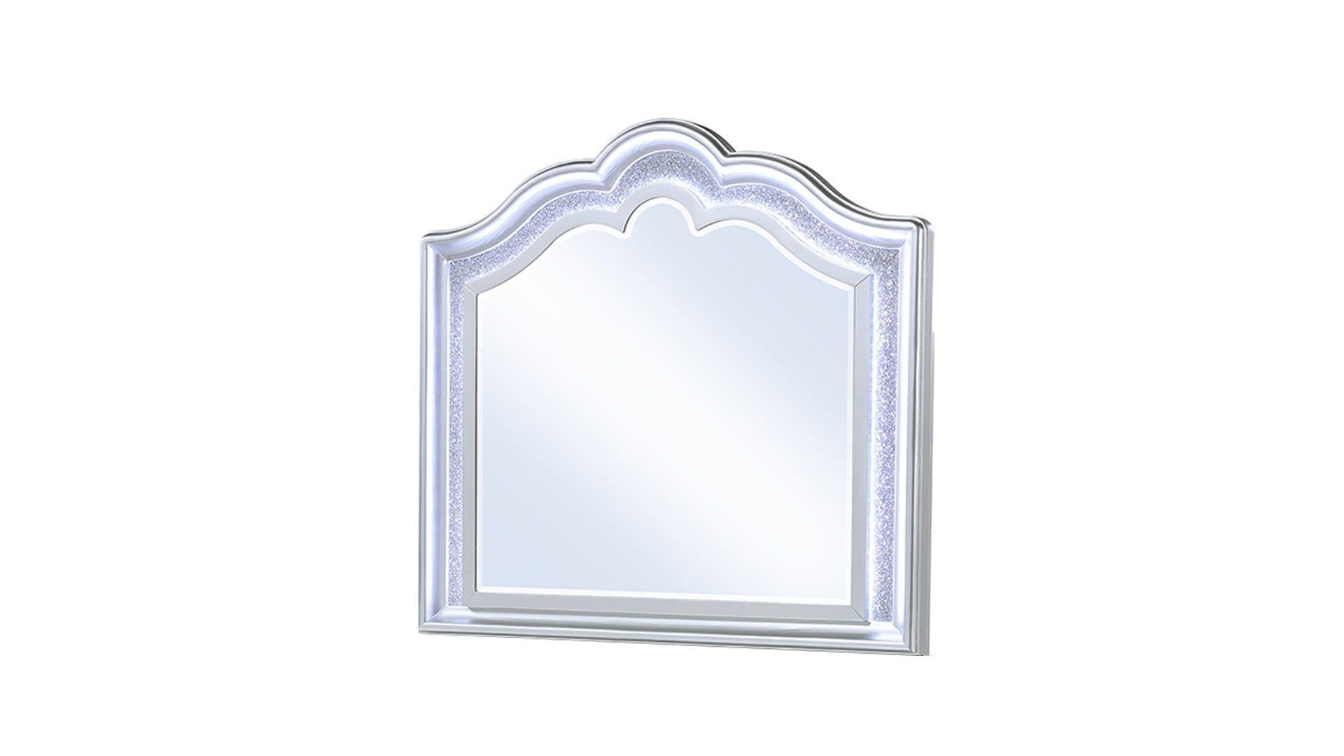 Mystic Contemporary Style Mirror made with wood in Silver (INCLUDES ONLY MIRROR) same as G150109161 (NJ inventory)