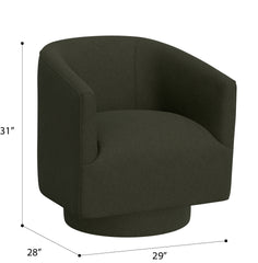 Green Swivel Accent Chair