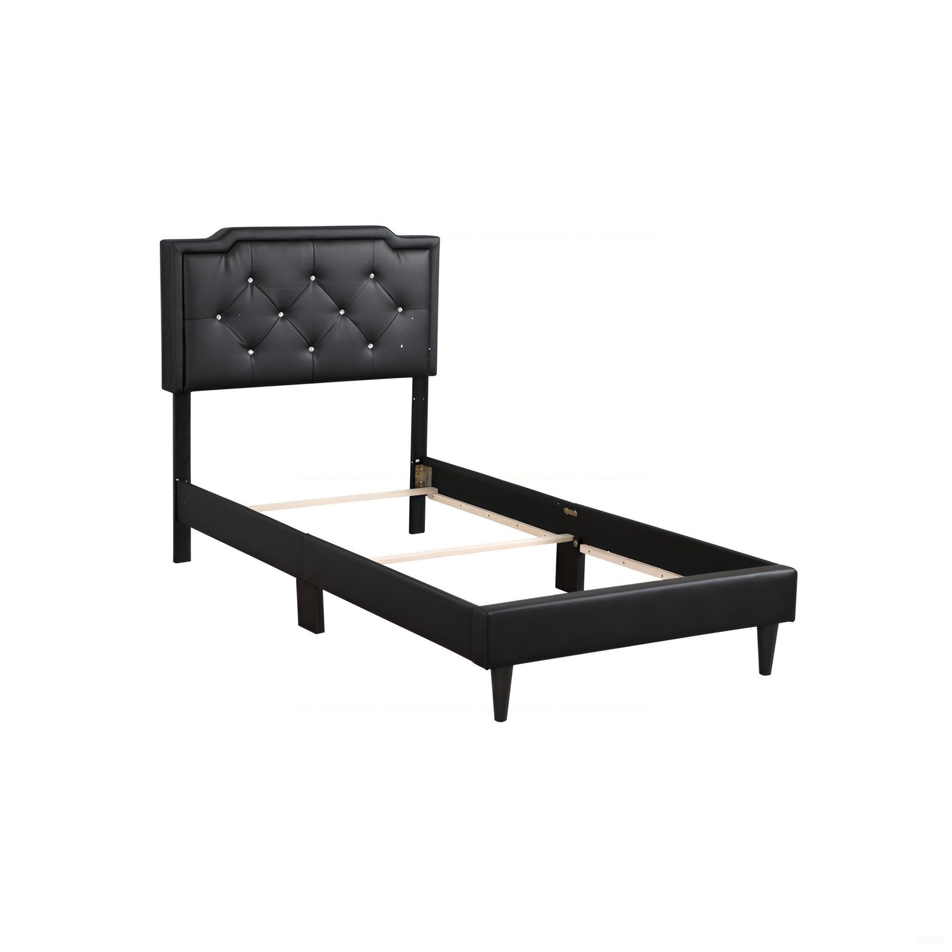 Chic Black Twin Bed For Ultimate Comfort