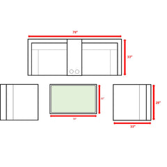 Fully Assembled 4-Person Outdoor Seating Set with Cushions